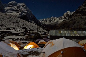 Khare by night, Nepal 2010