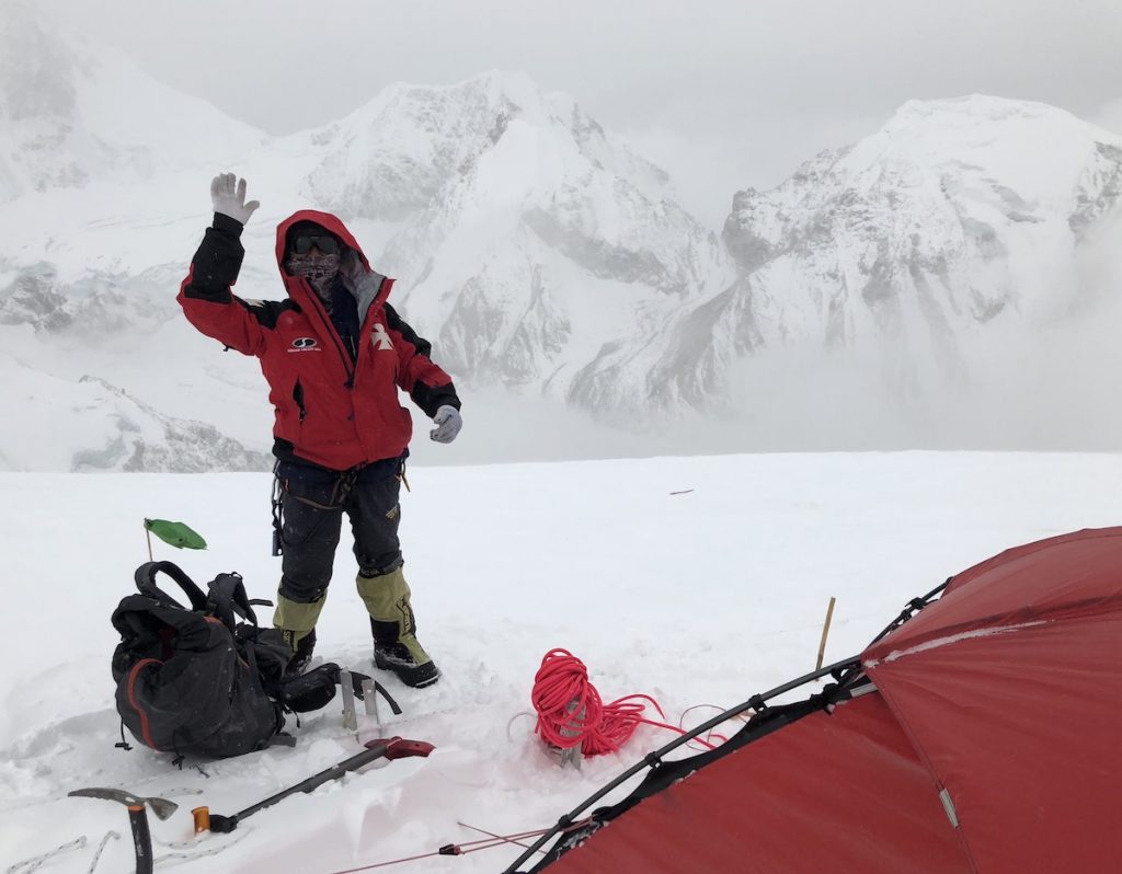 Jangbu Dawa Sherpa am Camp 1.5 - Cho Oyu