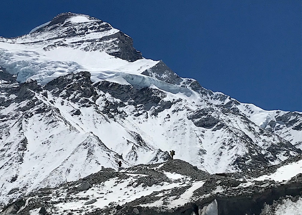 Cho Oyu, Tibet, Nordseite, auf dem Weg zum Camp 1.