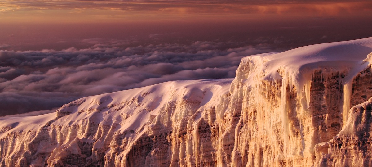 Glacier on Kilimanjaro