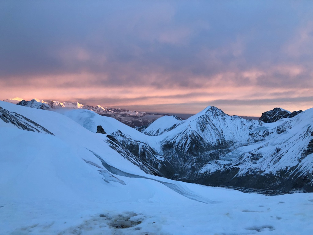 Camp 1 Aussicht am Cho Oyu.