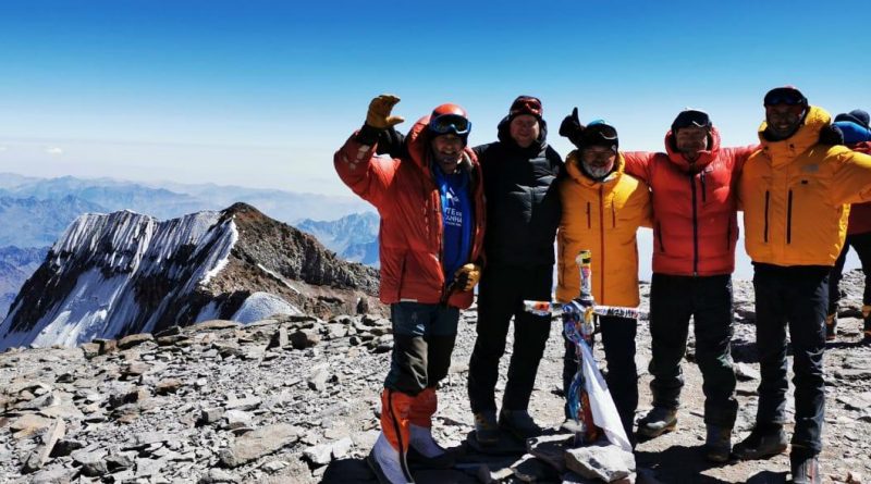 Aconcagua Team auf dem Gipfel
