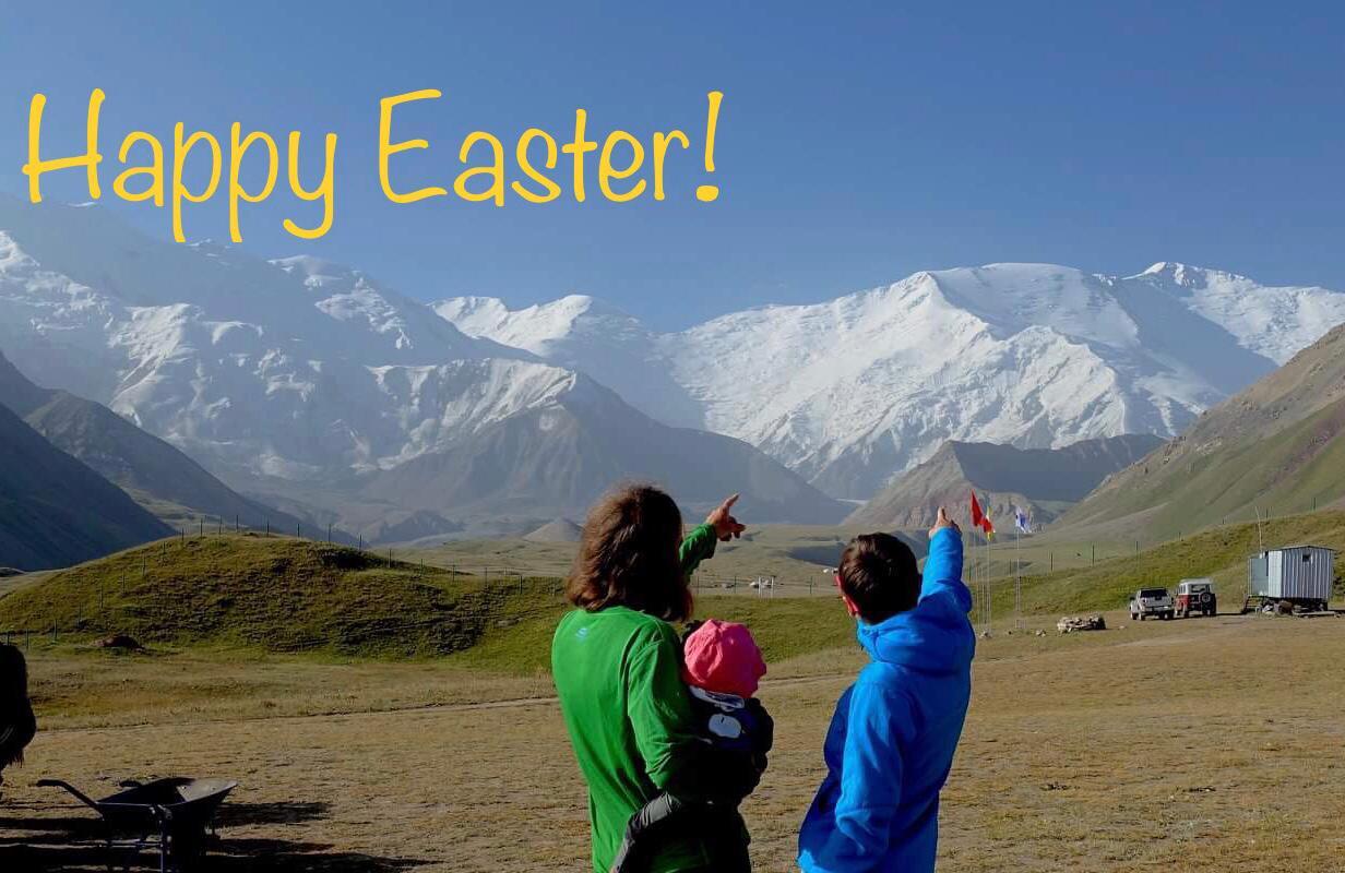 Frohe Ostern 2020 Pik Lenin und Familie
