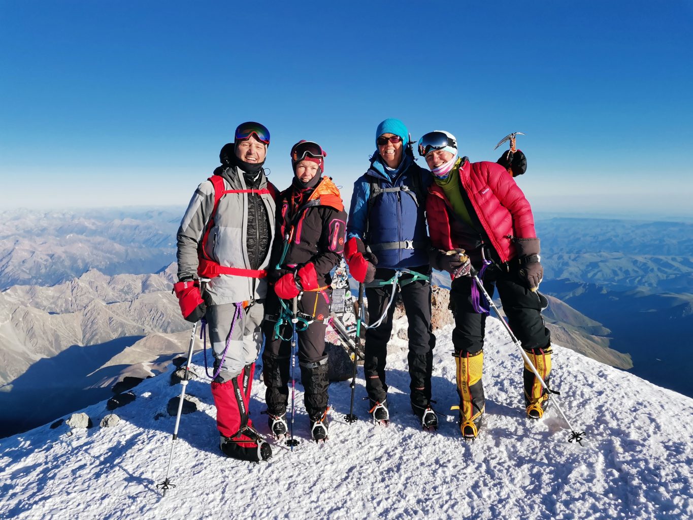 Elbrus Summit - Gruppe Bergsteiger