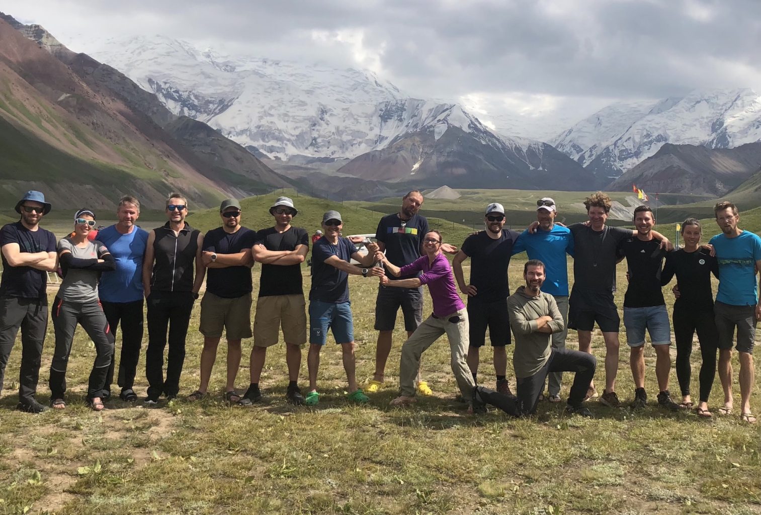 SummitClimb Team at Lenin Peak Basecamp