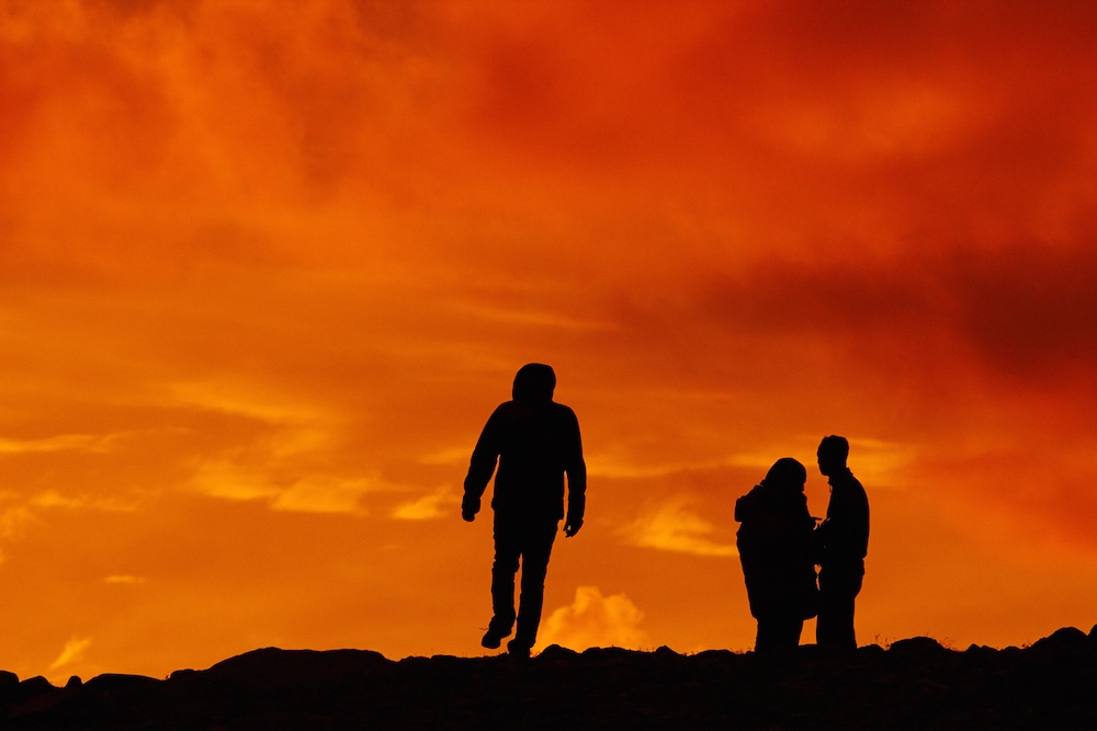 Pamir-Felix-Berg: Abendlicht -Sunset at Basecamp 