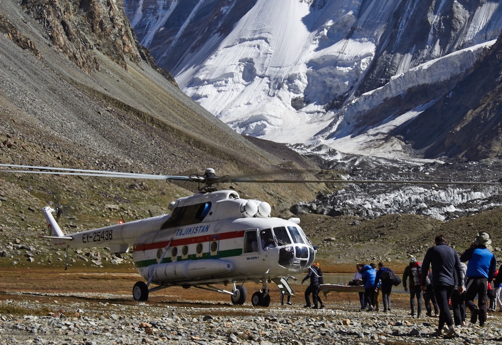 Pamir-Felix-Berg: Abflug - Rettung                             