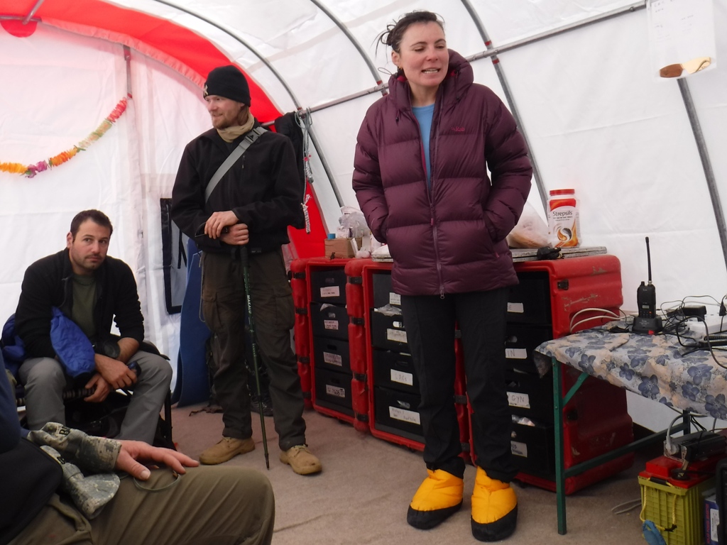 06 George, Klaus, and Doctor Tanya at Everest ER. Jonas Lohaus Photo 