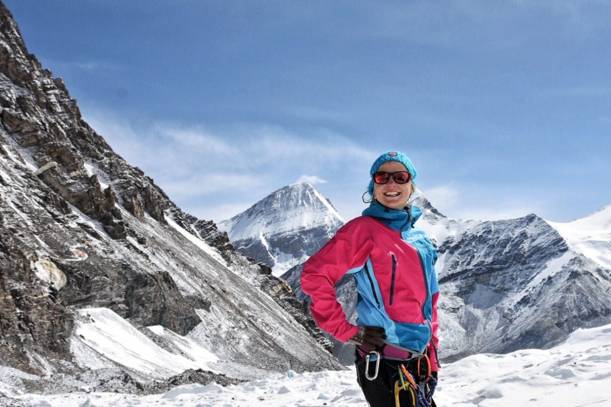 Katya near the Northcol. Katya Photo   