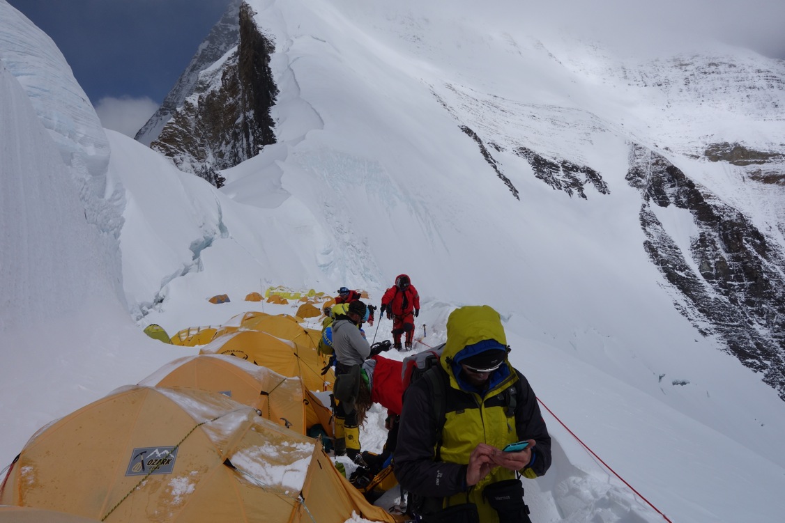 Our tents at the North Col   