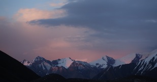 Pik-Lenin-Sonnenuntergang