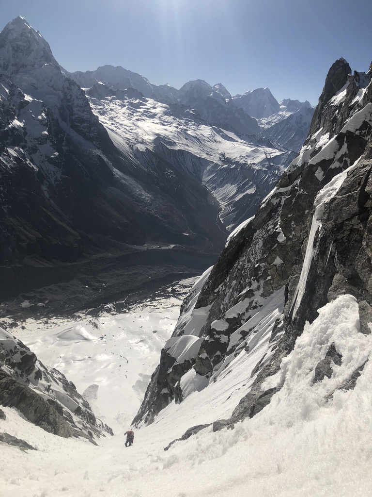 Langtang Lirung Access Couloir