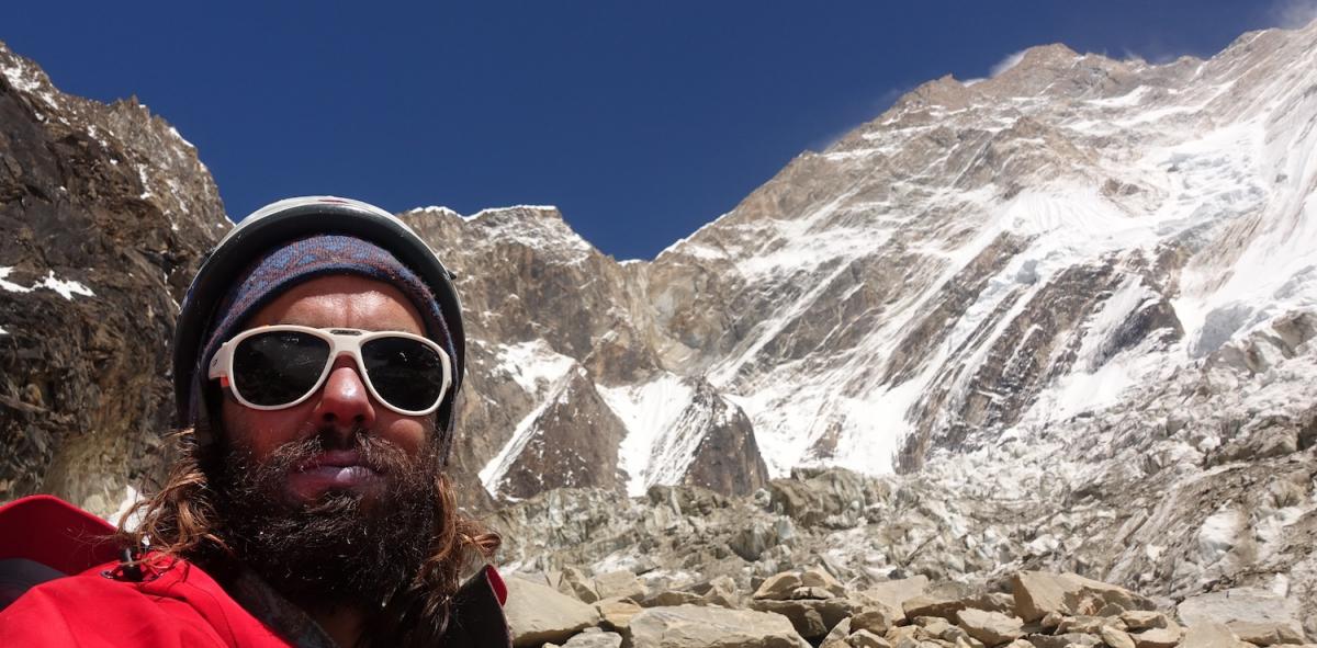 Annapurna-Anmarsch-NW-Wand-Selfie