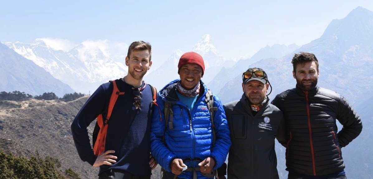 Members at Sangboche above Namche Bazaar (c) John Alexander